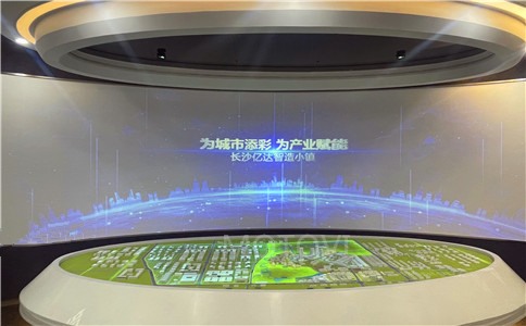 互動(dòng)數(shù)字展廳多媒體設(shè)計(jì)制作_摩拓為工程案例_數(shù)字沙盤（局部圖）
